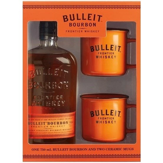 Bulleit Bourbon 2020 Gift Set With 2 Ceramic Mugs 750ml - Image 2