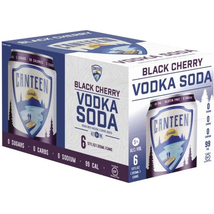 Canteen Spirits Black Cherry Vodka Soda 6 Pack - Image 2