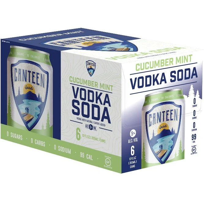 Canteen Spirits Cucumber Mint Vodka Soda 6 Pack - Image 2