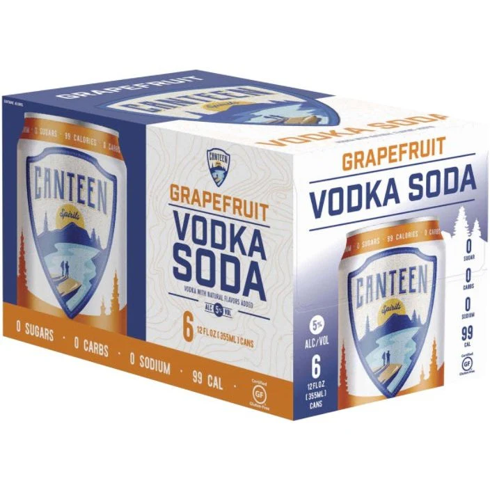 Canteen Spirits Grapefruit Vodka Soda 6 Pack - Image 2