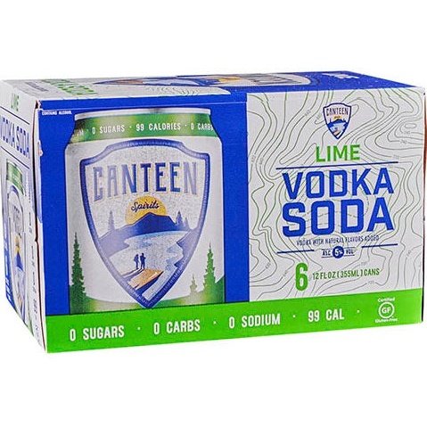 Canteen Spirits Lime Vodka Soda 6 Pack - Image 2