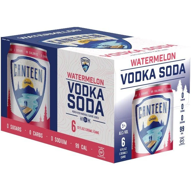 Canteen Spirits Watermelon Vodka Soda 6 Pack - Image 2