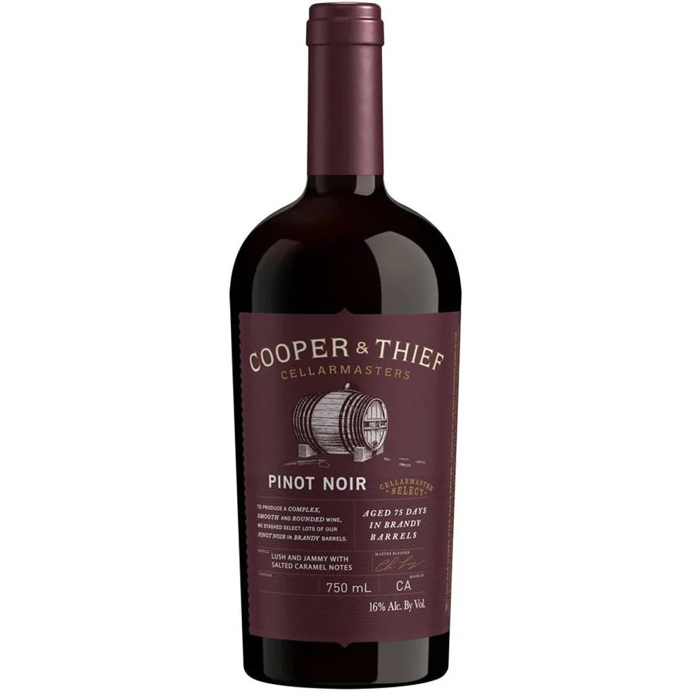 Cooper & Thief Pinot Noir Aged in Brandy Barrels 2018 750ml - Image 2