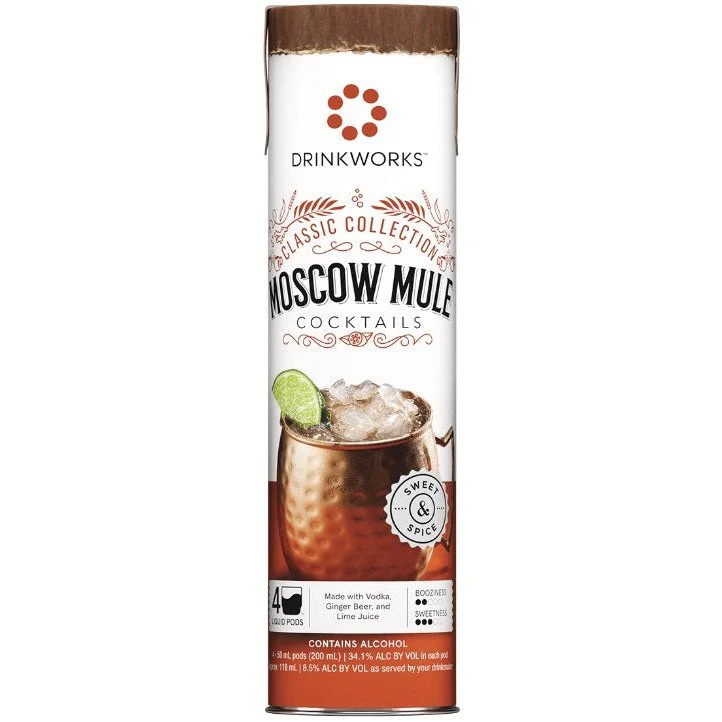 Drinkworks Moscow Mule Classic Collection 4 Pack - 50ml Liquid Pods - Image 2