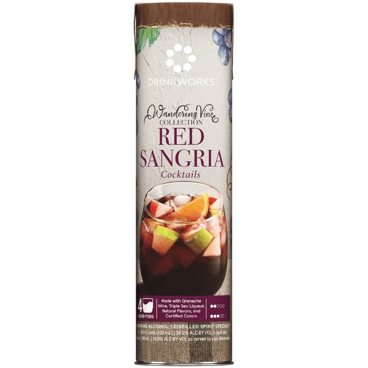Drinkworks Red Sangria Wandering Vine Collection 4 Pack - 50ml Liquid Pods - Image 2