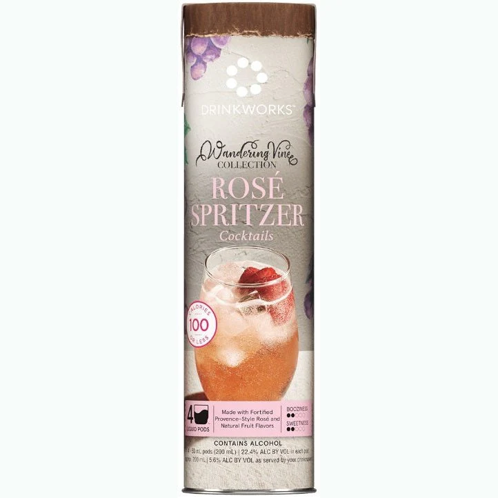 Drinkworks Rose Spritzer Wandering Vine Collection 4 Pack - 50ml Liquid Pods - Image 2