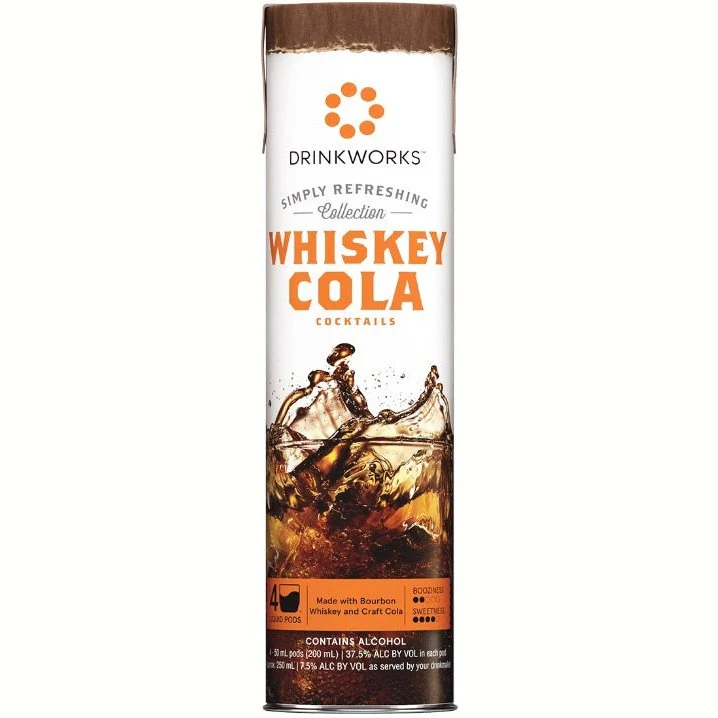 Drinkworks Whiskey Cola Simply Refreshing Collection 4 Pack - 50ml Liquid Pods - Image 2