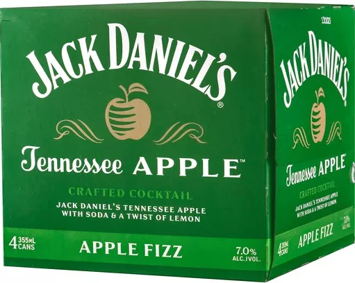 Jack Daniel's Apple Fizz Cans 4Packs 355ml - Image 2