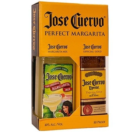 Jose Cuervo Gift Set - Tequila Gold 750ml & Margarita Mix 1L - Image 2