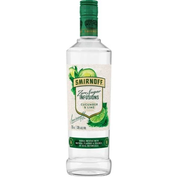 Smirnoff Zero Sugar Infusions Cucumber & Lime 750ml - Image 2