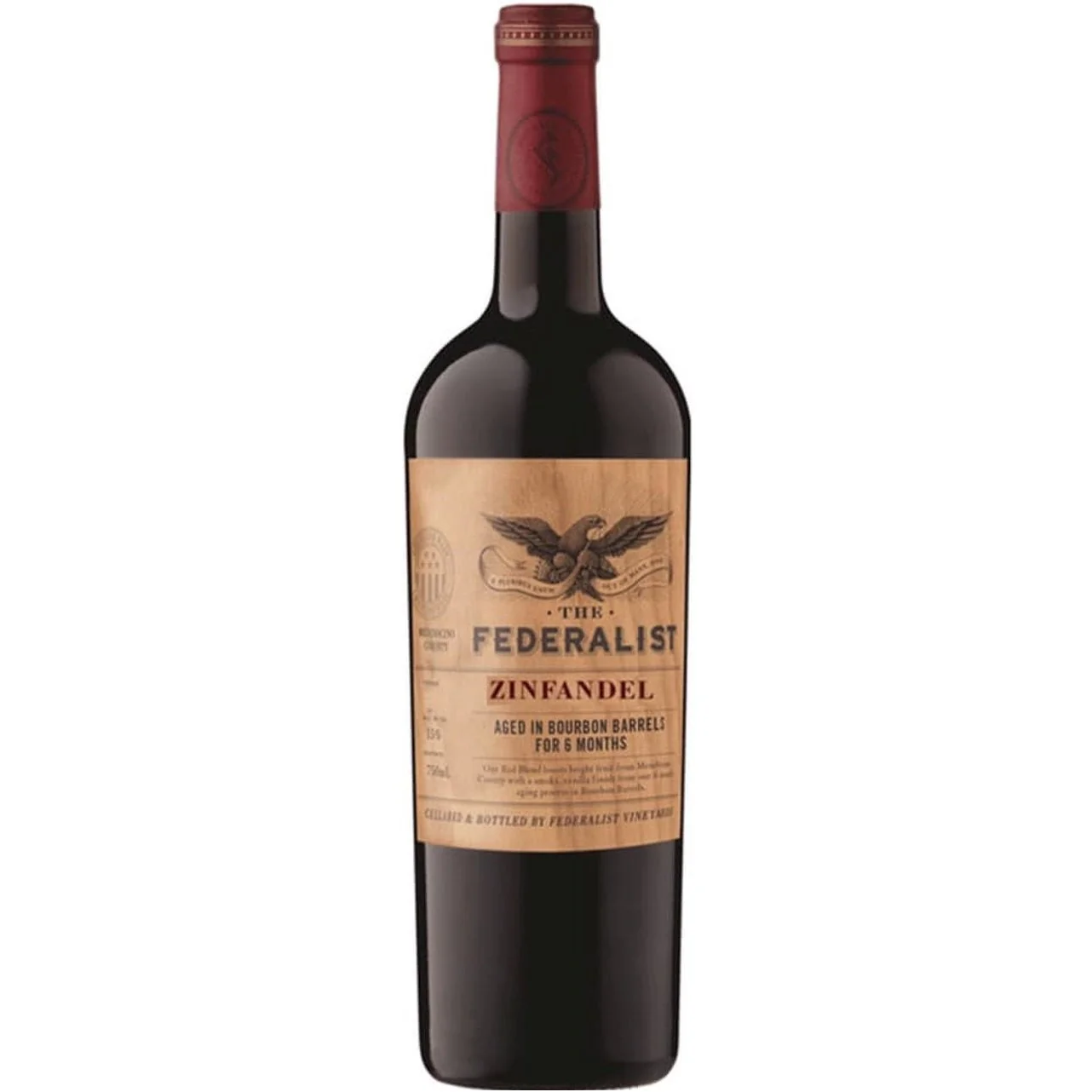 The Federalist Zinfandel Aged in Bourbon Barrels 2016 750ml - Image 2